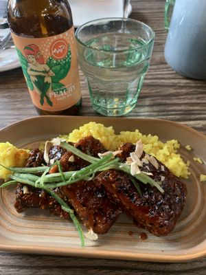 Sesame Crusted  Tofu Steaks  at Atticus Finch in Rotorua