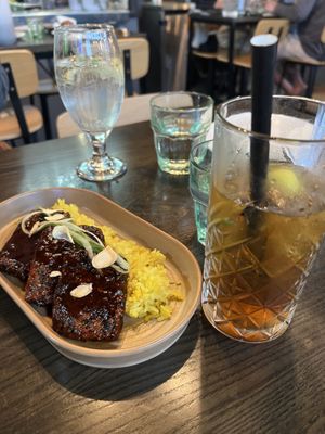 Sesame Crusted Tofu Steaks  at Atticus Finch in Rotorua