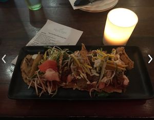 jackfruit nachos dish at Atticus Finch in Rotorua