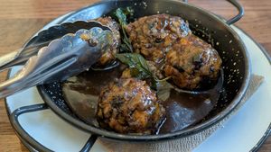 Vegan meatballs at Atticus Finch in Rotorua
