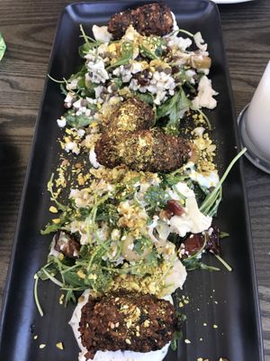 Cauliflower fritters  at Atticus Finch in Rotorua