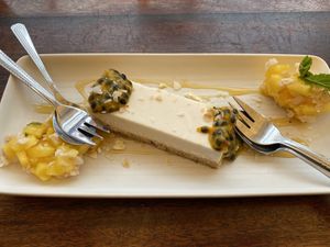 Vegan tart at Atticus Finch in Rotorua