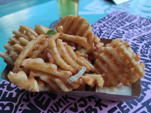 Waffle Fries at Vegan Junk Food Bar - De Pijp in Amsterdam