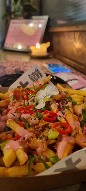 Loaded Fries at Vegan Junk Food Bar - De Pijp in Amsterdam