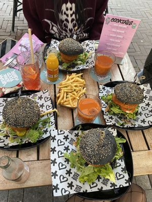 Delicious burgers at Vegan Junk Food Bar - De Pijp in Amsterdam