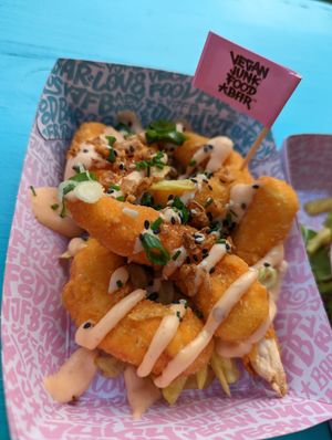 Flamboyant shrimpz at Vegan Junk Food Bar - De Pijp in Amsterdam