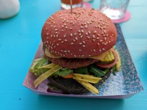 Mc Cruelty Free burger at Vegan Junk Food Bar - De Pijp in Amsterdam