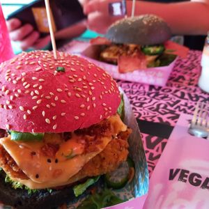 Sumo burger at Vegan Junk Food Bar - De Pijp in Amsterdam