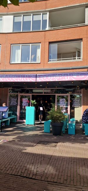 The front at Vegan Junk Food Bar - De Pijp in Amsterdam