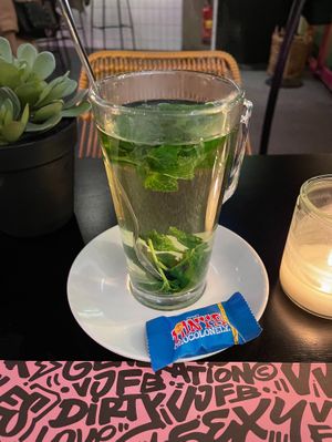 Fresh Mint Tea

 at Vegan Junk Food Bar - De Pijp in Amsterdam