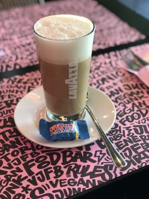 latte with oat milk  at Vegan Junk Food Bar - De Pijp in Amsterdam