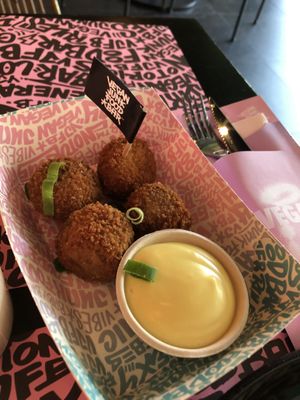 meatballs  at Vegan Junk Food Bar - De Pijp in Amsterdam