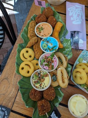 Sumo platter at Vegan Junk Food Bar - De Pijp in Amsterdam
