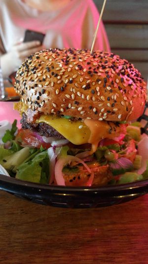 Vegan Junkfood burger. So delicious at Vegan Junk Food Bar - De Pijp in Amsterdam