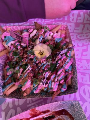 Rainbow fries   at Vegan Junk Food Bar - De Pijp in Amsterdam