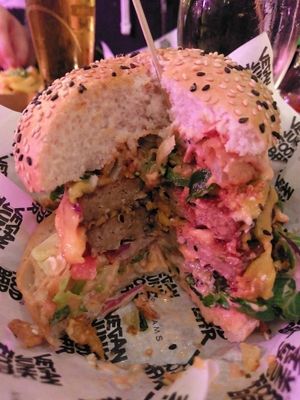 Notorious Sumo burger at Vegan Junk Food Bar - De Pijp in Amsterdam