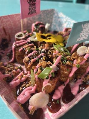 
Curry Wurst 8,95€  at Vegan Junk Food Bar - De Pijp in Amsterdam