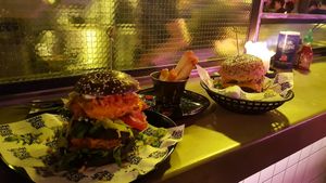 great burgers! at Vegan Junk Food Bar - De Pijp in Amsterdam