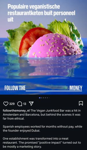 Investigation revealed that they didn't pay their Spanish employees for months. Using vegan "hype" to make money. Turned one restaurant into a meat one. at Vegan Junk Food Bar - De Pijp in Amsterdam