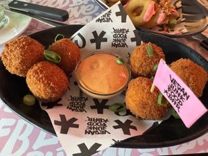 Mac n Cheese Balls  at Vegan Junk Food Bar - De Pijp in Amsterdam