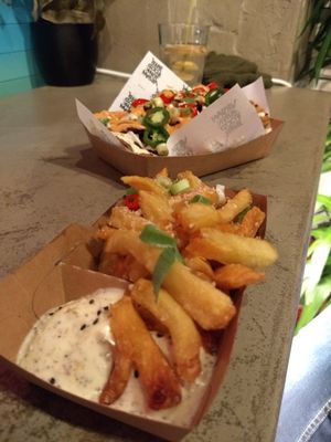 Fries and "kapsalon" at Vegan Junk Food Bar - De Pijp in Amsterdam