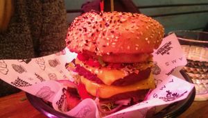 Sumo burger at Vegan Junk Food Bar - De Pijp in Amsterdam