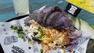 Hotdog at Vegan Junk Food Bar - De Pijp in Amsterdam