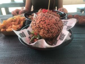 Burger at Vegan Junk Food Bar - De Pijp in Amsterdam