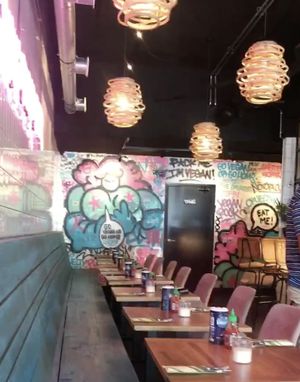 inside at Vegan Junk Food Bar - De Pijp in Amsterdam