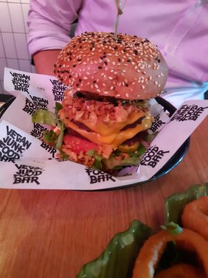 Sumo burger at Vegan Junk Food Bar - De Pijp in Amsterdam