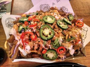 Kapsalom fries at Vegan Junk Food Bar - De Pijp in Amsterdam