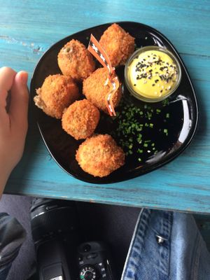 Amsterdam bitterballen at Vegan Junk Food Bar - De Pijp in Amsterdam