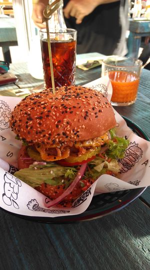 Original burger at Vegan Junk Food Bar - De Pijp in Amsterdam