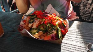 Loaded fries at Vegan Junk Food Bar - De Pijp in Amsterdam