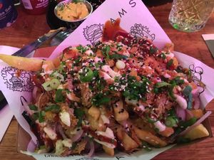 Fancy loaded fries  at Vegan Junk Food Bar - De Pijp in Amsterdam