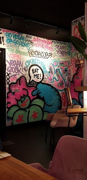 Inside at Vegan Junk Food Bar - De Pijp in Amsterdam