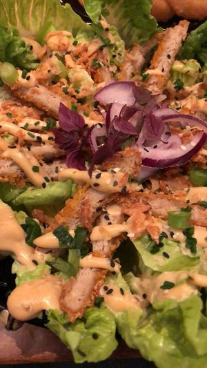 Chik’n Caesar salad at Vegan Junk Food Bar - De Pijp in Amsterdam