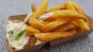 Truffel Fries with seaweed mayo  3 at Vegan Junk Food Bar - De Pijp in Amsterdam