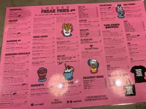 Menu as of Jan “19 at Vegan Junk Food Bar - De Pijp in Amsterdam