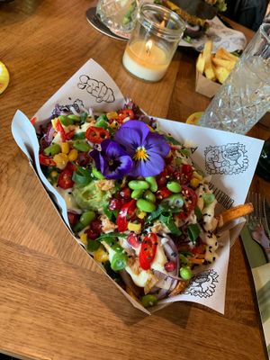 Fancy loaded fries  at Vegan Junk Food Bar - De Pijp in Amsterdam