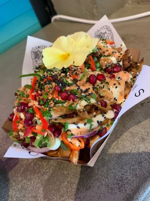 Loaded fried at Vegan Junk Food Bar - De Pijp in Amsterdam
