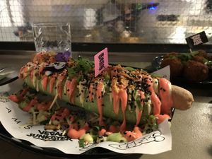 The Hot Dog was really really good  at Vegan Junk Food Bar - De Pijp in Amsterdam