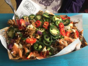 Loaded fries at Vegan Junk Food Bar - De Pijp in Amsterdam