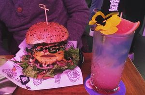 The best vegan burger in Europe 🤤💕 at Vegan Junk Food Bar - De Pijp in Amsterdam