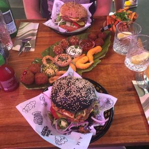 Awesome burgers! at Vegan Junk Food Bar - De Pijp in Amsterdam