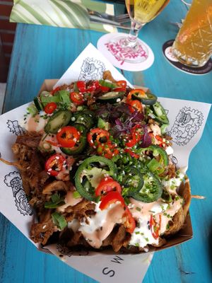 Kapsalon Fries at Vegan Junk Food Bar - De Pijp in Amsterdam