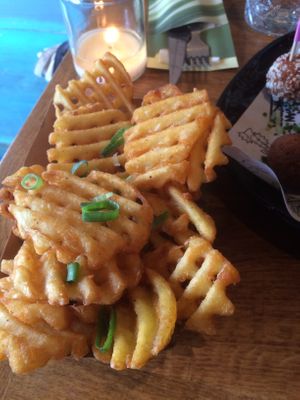 waffle Fries at Vegan Junk Food Bar - De Pijp in Amsterdam