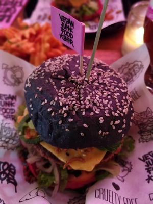 Burger at Vegan Junk Food Bar - De Pijp in Amsterdam