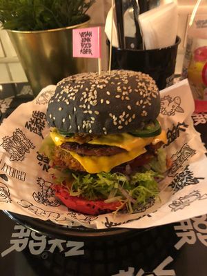 Insanely good burgers at Vegan Junk Food Bar - De Pijp in Amsterdam