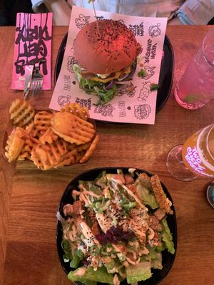 Chicken Caesar & Daddy McChicken  at Vegan Junk Food Bar - De Pijp in Amsterdam